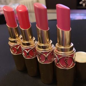 4 YSL ROUGE VOLUPTÉ SHINE OIL-IN-STICK Lipsticks